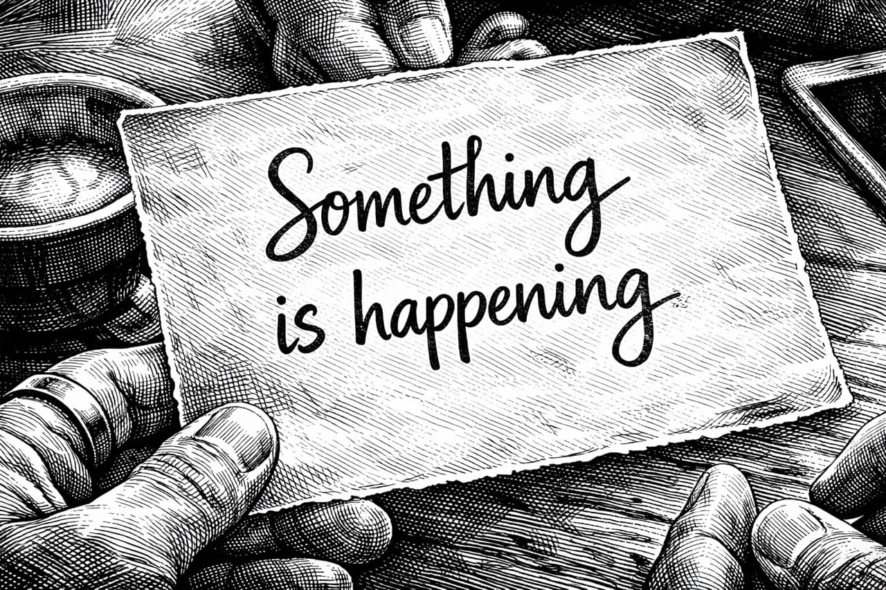 Cover image for Something Is Happening